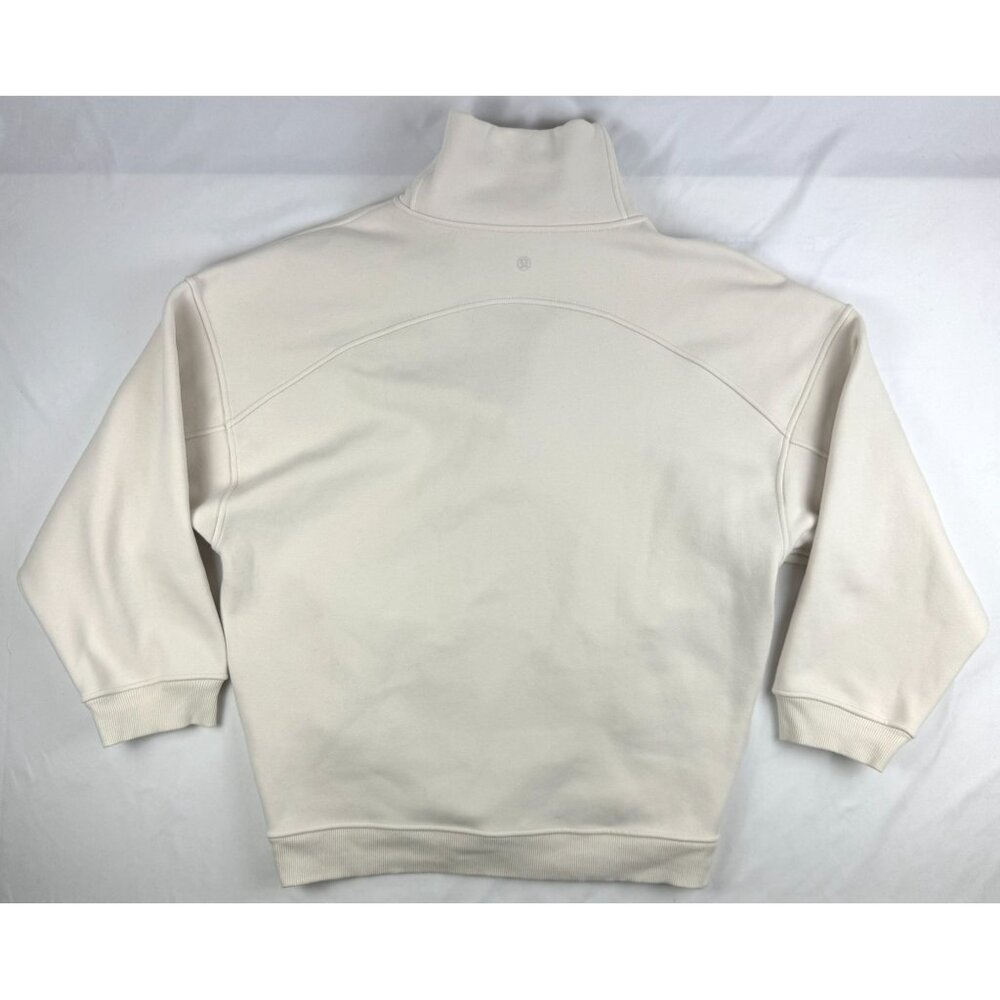 Lululemon Womens XS/S Thick Fleece Half-Zip White Opal Pullover - Picture 2 of 6